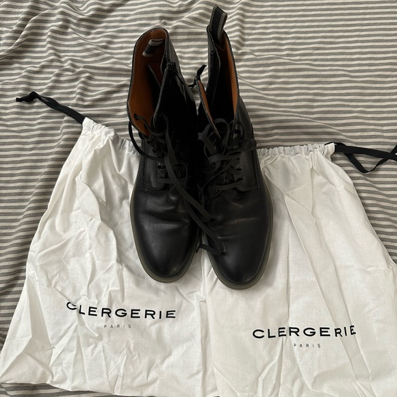 Leather Combat Boots - Picture 2 of 7